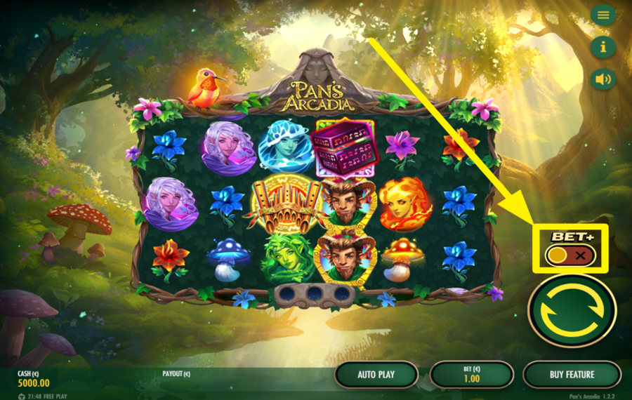 Pans Arcadia УВЕЛИЧЬТЕ СВОЮ СТАВКУ.