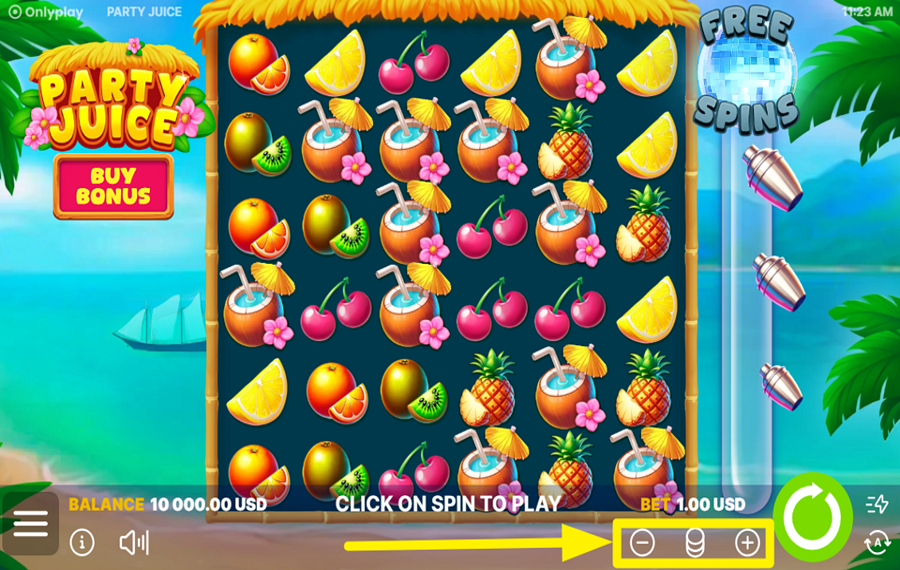 Party Juice DETERMINE YOUR BET.