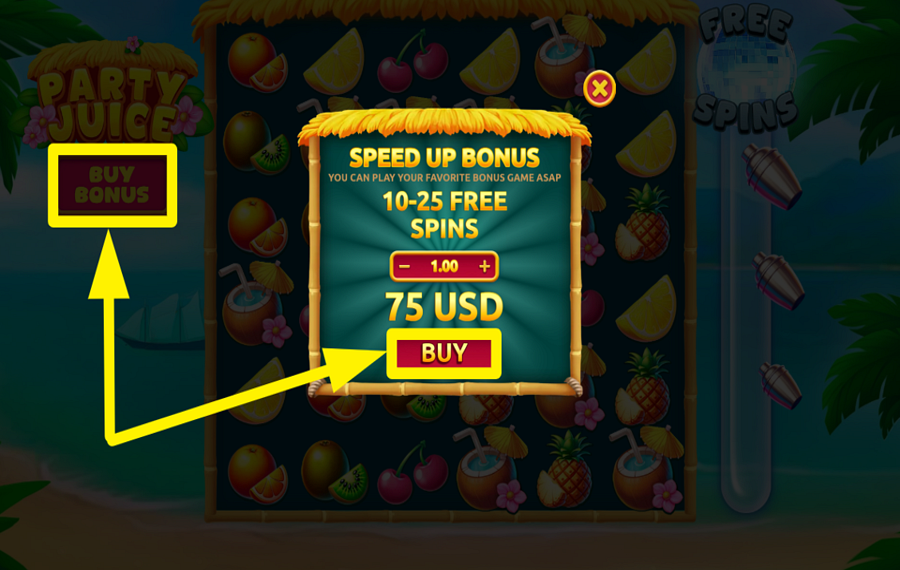 Party Juice FREE SPINS, MORE WINS?
