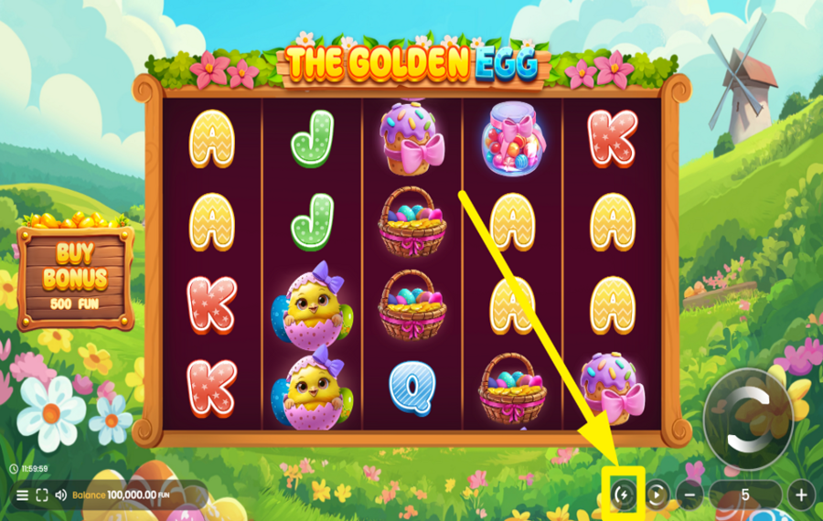 Pascal Gaming The Golden Egg CAMBIA LA VELOCITÀ.