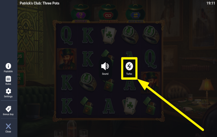 Patricks Club Three Pots ACCÉLÉREZ L'ACTION.