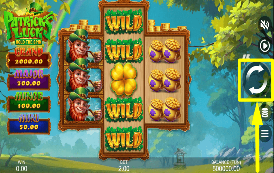 Patricks Luck Hold and Spin CLAIM THE REWARDS.