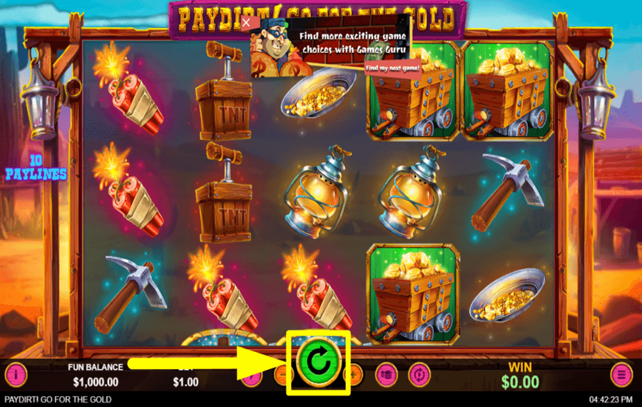 Paydirt Go for the Gold TIME TO PLAY.