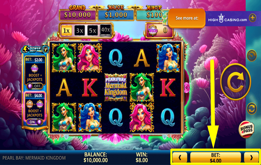 Pearl Bay Mermaid Kingdom PLACE YOUR BET.