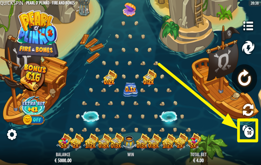 Pearl O Plinko Fire and Bones HAZ TU APUESTA.