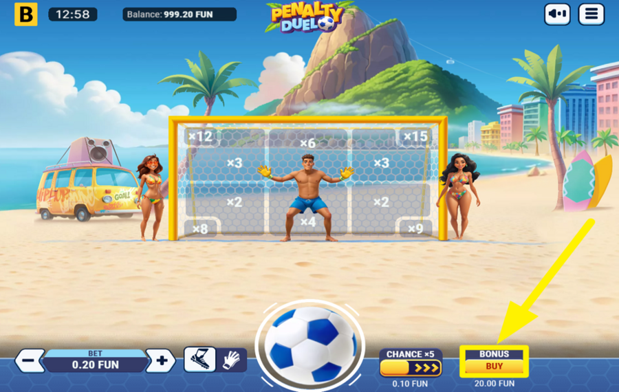 Penalty Duel TAKE ADVANTAGE OF THE BONUS FEATURE.