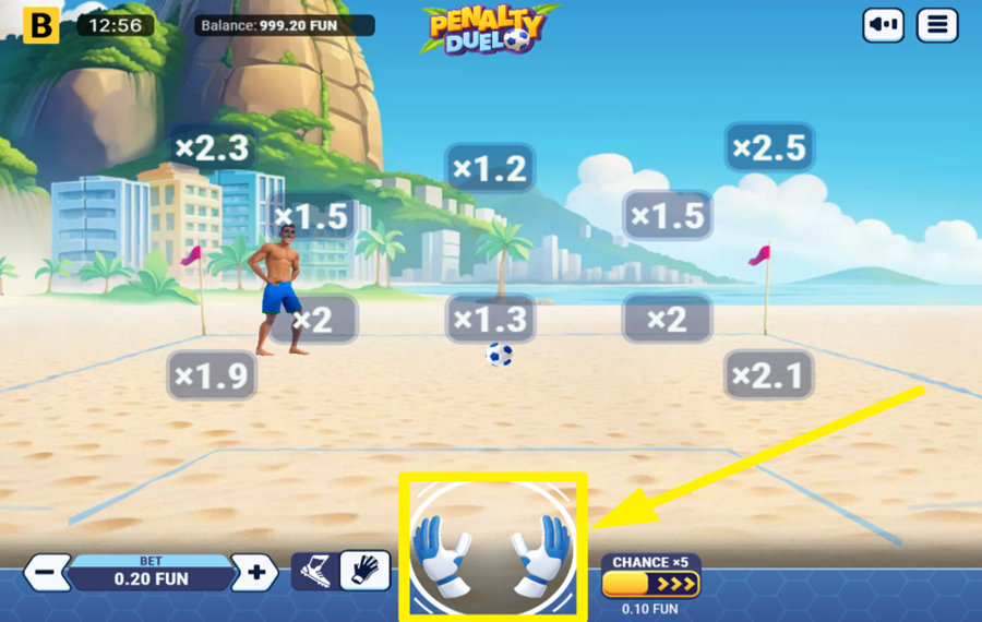 Penalty Duel GO FOR A RANDOM ACTION.