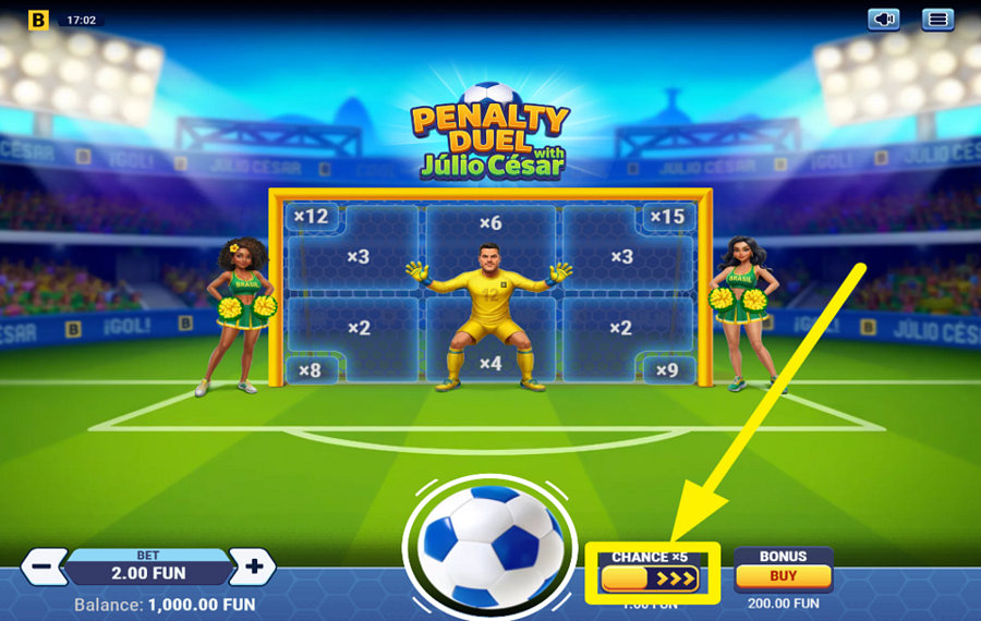 Penalty Duel with Julio Cesar ВКЛЮЧИТЕ УСКОРЕНИЕ «ЗОЛОТОЙ ШАР».