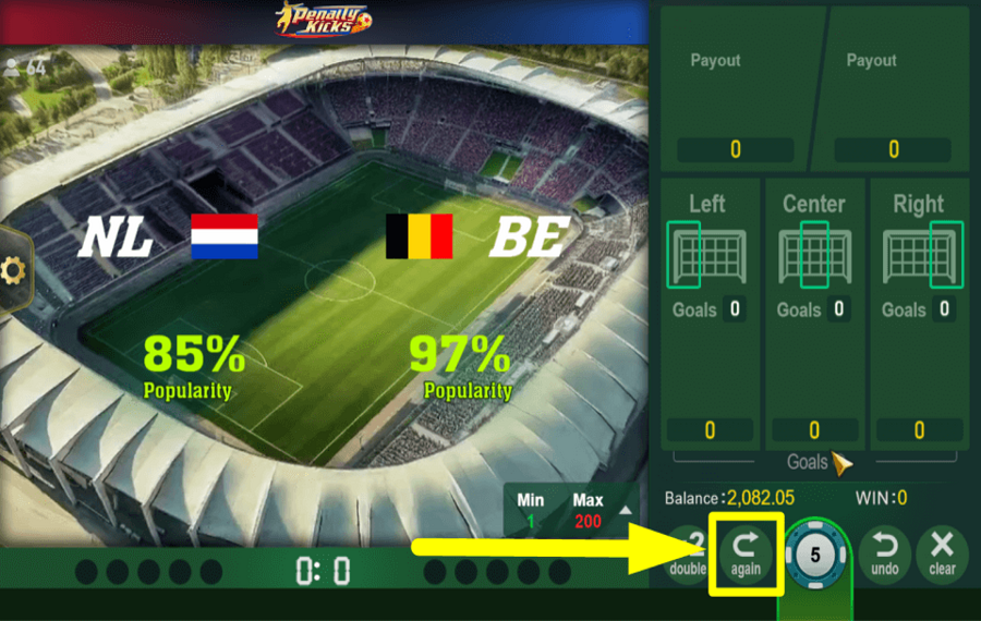 Penalty Kicks PLAY AGAIN.