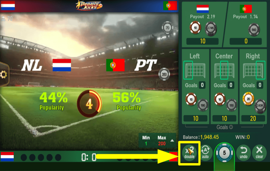 Penalty Kicks AMPLIFY THE BET.