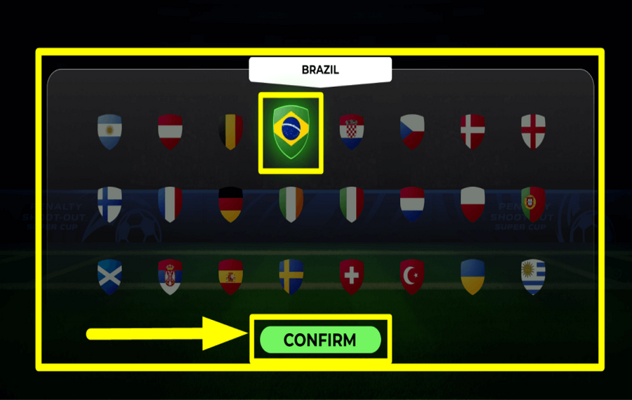 Penalty Shoot Out Super Cup DETERMINE YOUR TEAM.