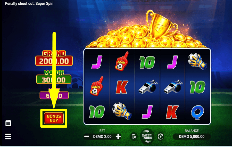 Penalty Shoot Out Super Spin COLLECTEZ DES BONUS.