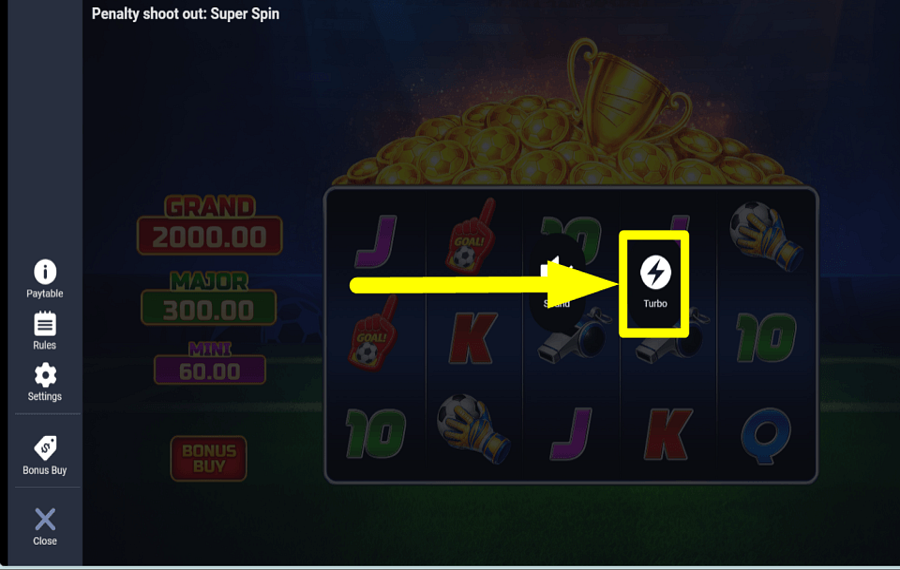 Penalty Shoot Out Super Spin CHANGEZ DE RYTHME.