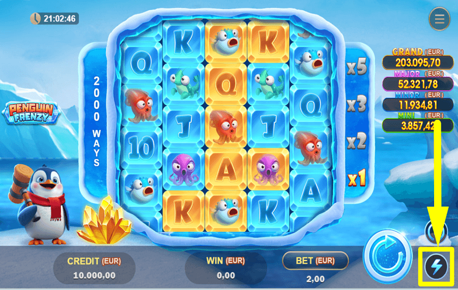 Penguin Frenzy АКТИВИРОВАТЬ ТУРБО-РЕЖИМ.