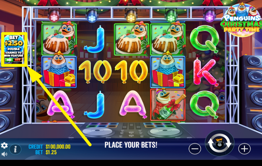 Penguins Christmas Party Time УВЕЛИЧЬТЕ СВОЮ СТАВКУ.