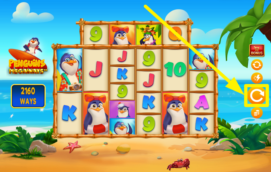 Penguins Megaways GIRA LOS CARRETES.