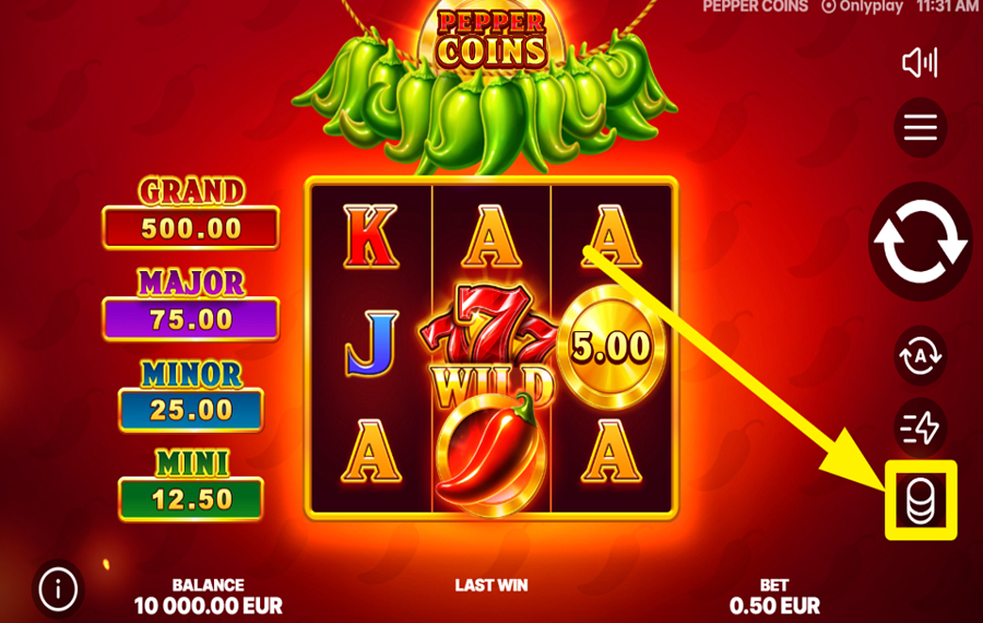 Pepper Coins AJUSTA TU APUESTA.