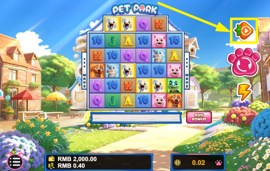 Pet Park FAITES TOURNER LES BOBINES AUTOMATIQUEMENT.