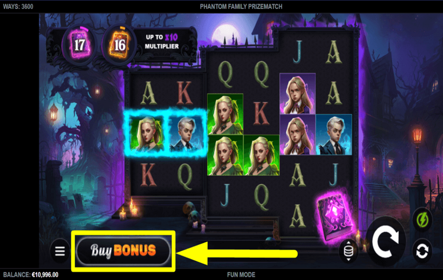 Phantom Family PrizeMatch CONJURE EXTRA SPINS.