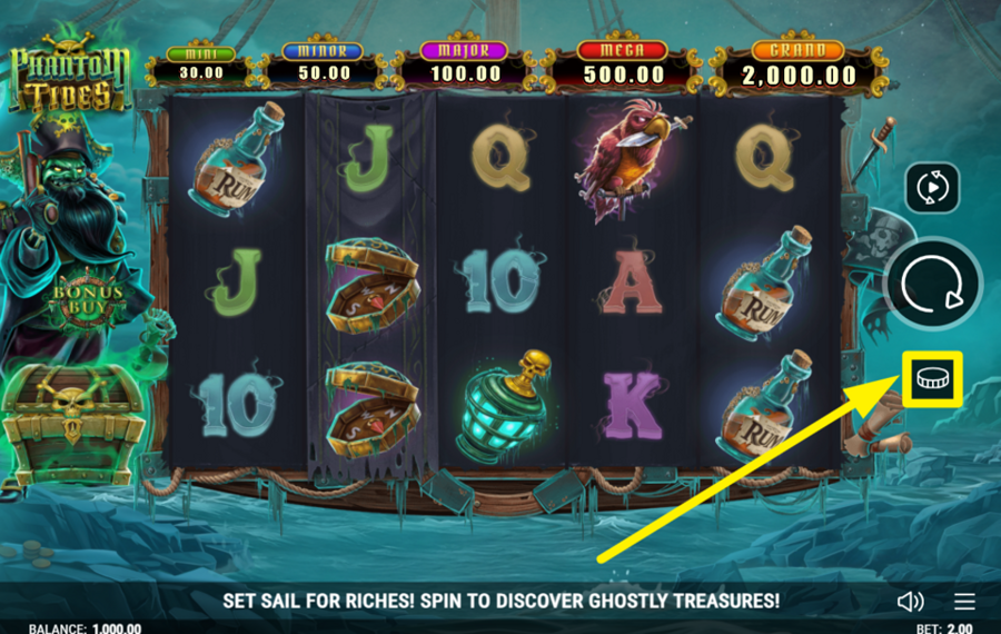 Phantom Tides ASSIGN A BET VALUE.