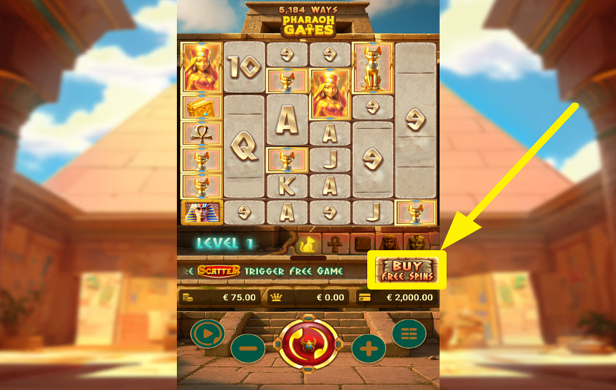 Pharaoh Gates ACHETEZ DES TOURS GRATUITS.