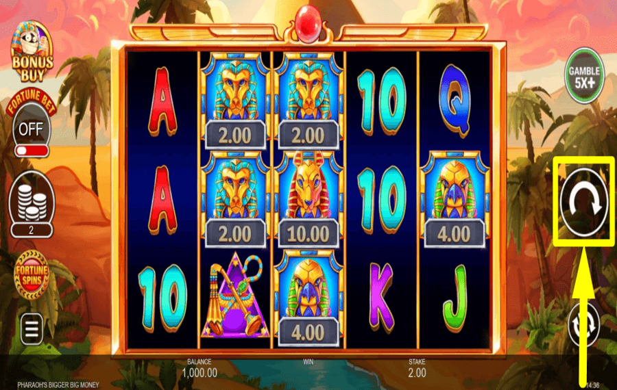 Pharaohs Bigger Big Money JOUEZ POUR DES RÉCOMPENSES.