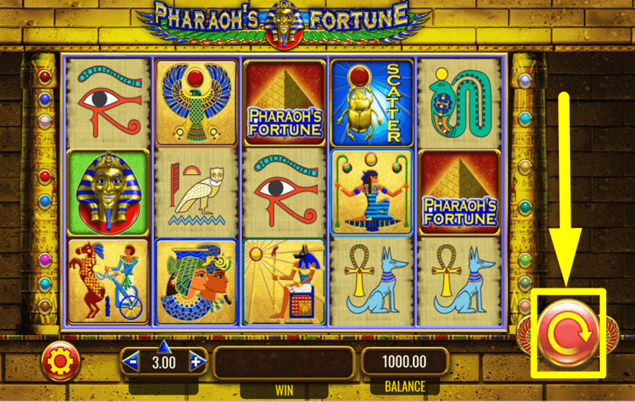 Pharaohs Fortune FAI GIRARE I RULLI.