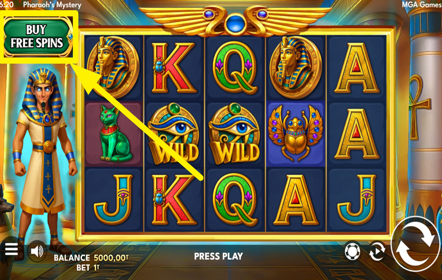 Pharaohs Mystery БЕСПЛАТНЫЕ ВРАЩЕНИЯ, БОЛЬШЕ ВЫИГРЫШЕЙ?