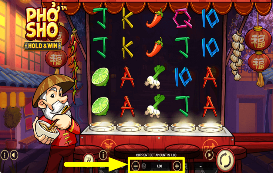 Pho Sho Hold and Win CAST YOUR BET.