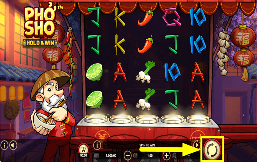 Pho Sho Hold and Win CLICK SPIN TO WIN.