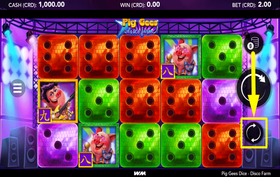 Pig Gees Dice Disco Farm UTILIZAR REPRODUCCIÓN AUTOMÁTICA.