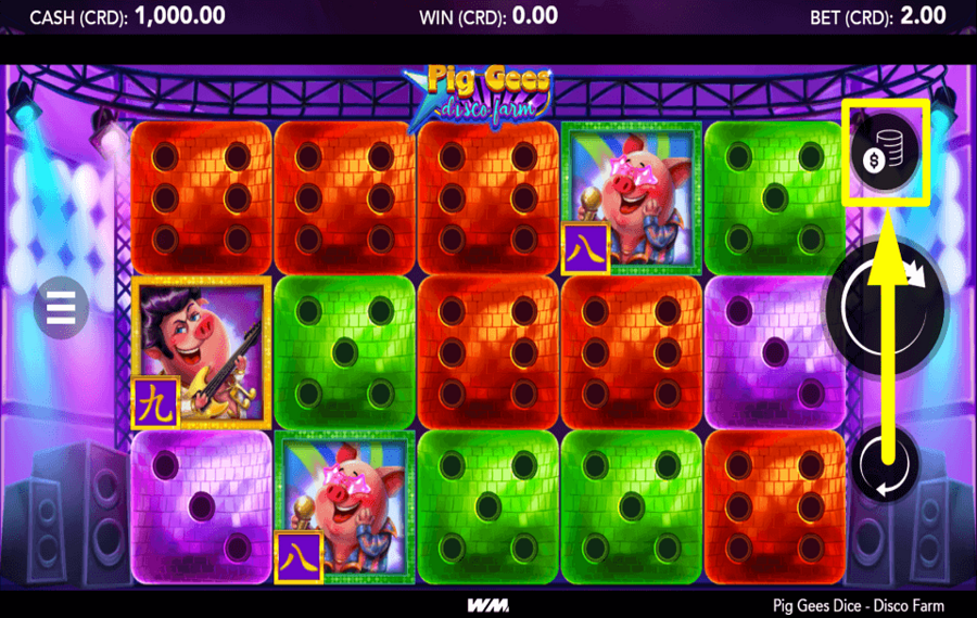 Pig Gees Dice Disco Farm DETERMINAR LO QUE APUESTA.