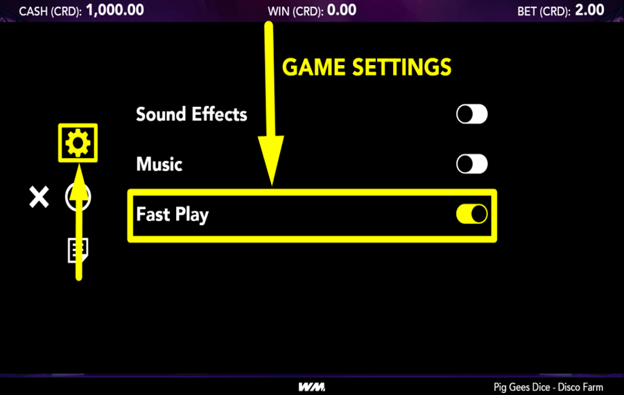 Pig Gees Dice Disco Farm HABILITAR MODO TURBO.