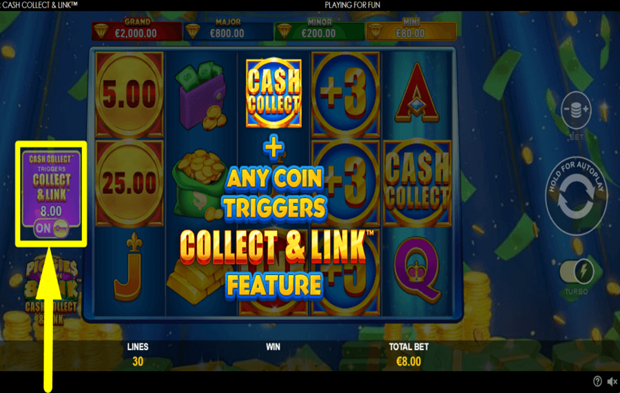 Piggies and the Bank Cash Collect and Link NUTZEN SIE DIE BONUSFUNKTIONEN.