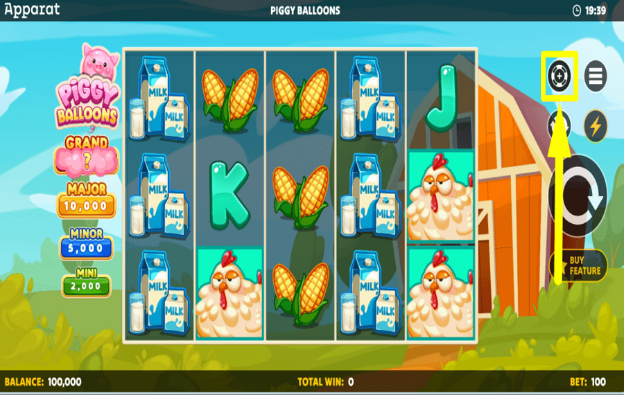 Piggy Balloons Скорректируйте ставку.