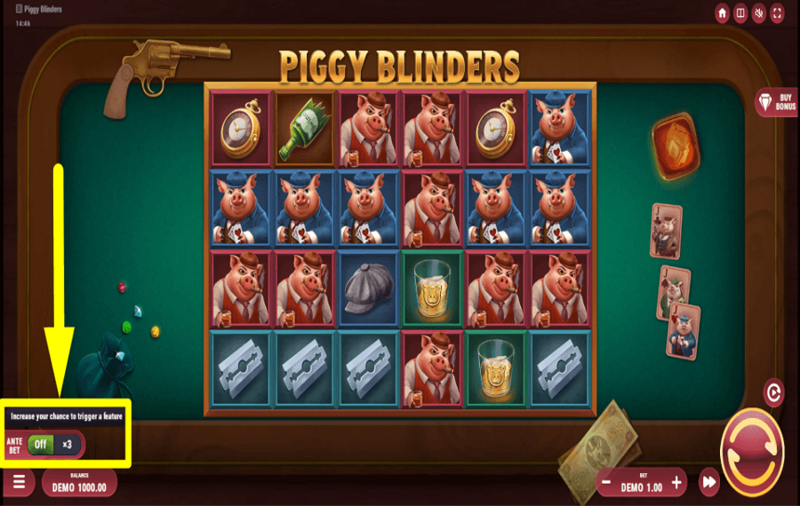 Piggy Blinders РАЗРЕШИТЬ СТАВКУ АНТЕ.