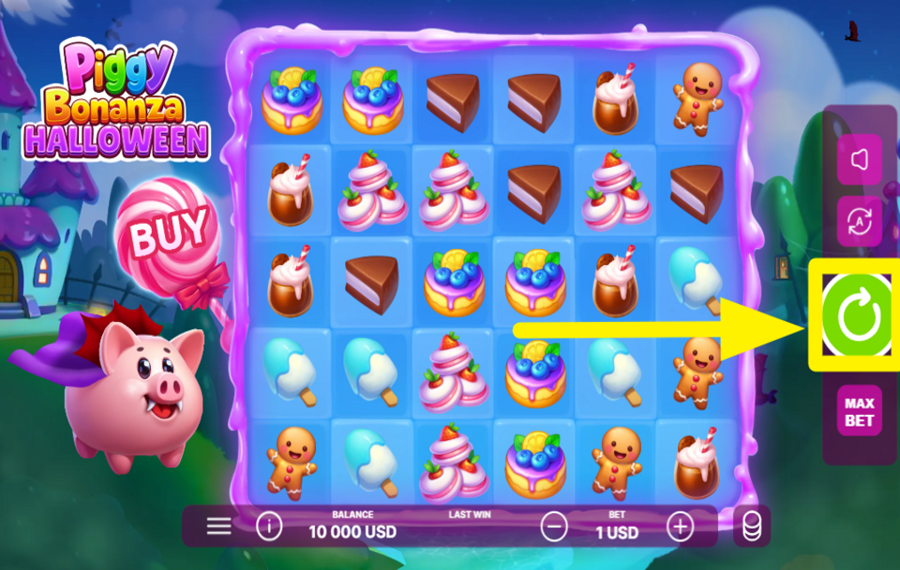 Piggy Bonanza Halloween ENTER THE ACTION!