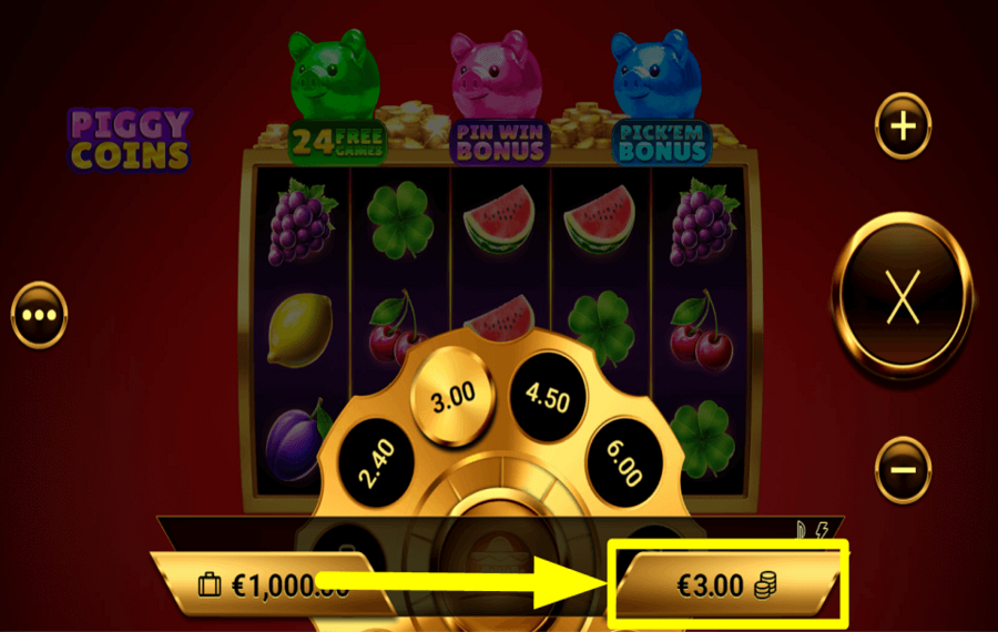 Piggy Coins ASSIGN YOUR BET.