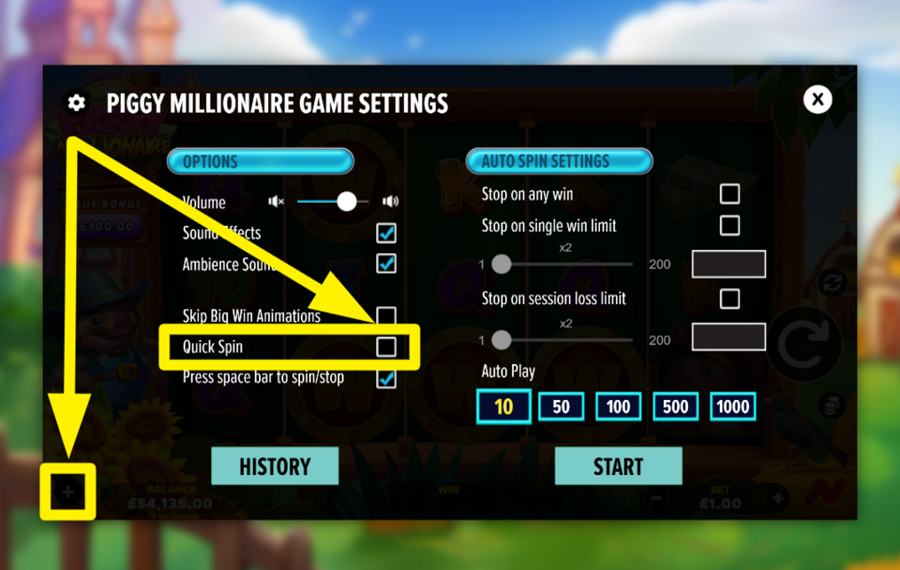 Piggy Millionaire MAXIMIZE THE SPEED.