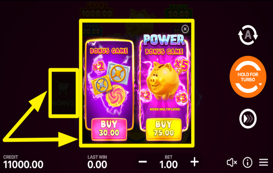 Piggy Power Hit the Bonus SBLOCCA I GIOCHI BONUS.