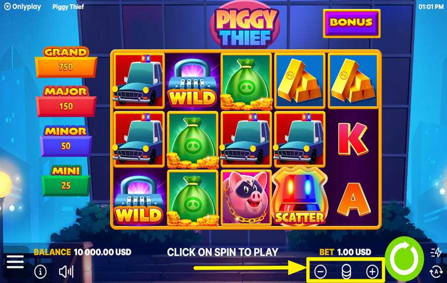 Piggy Thief DECIDE ON YOUR BET.