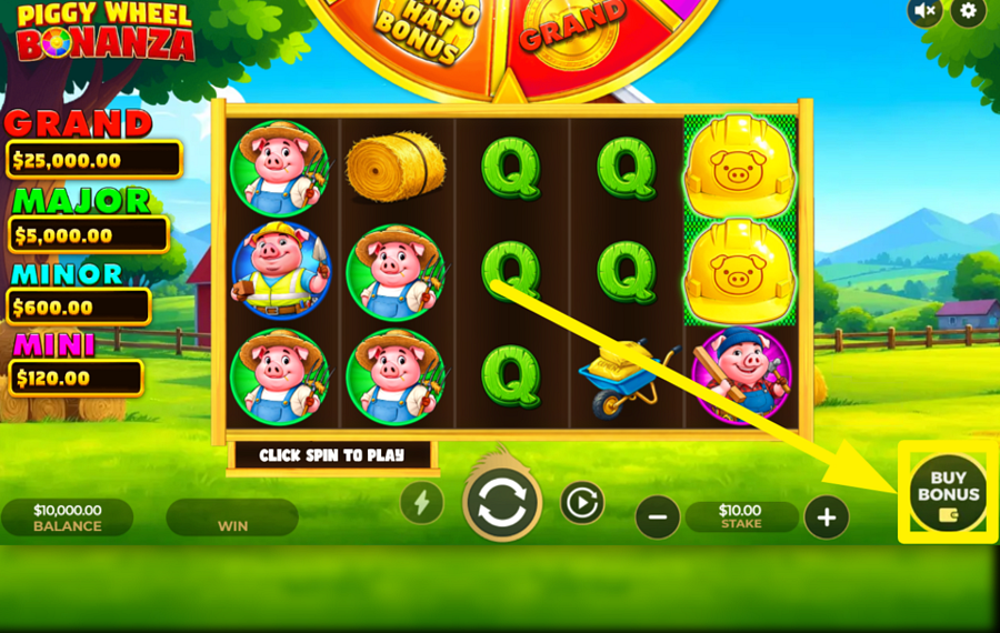 Piggy Wheel Bonanza STRIVE FOR MORE!