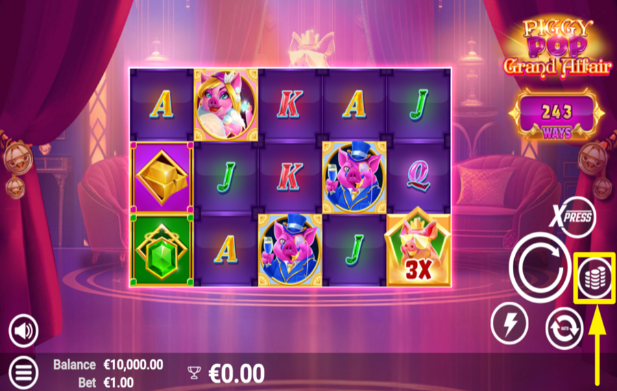 PiggyPop Grand Affair PICK A BET VALUE.