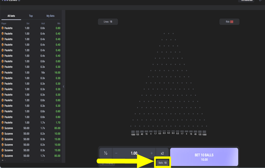Pin Plinko ARRANGE THE BALLS.