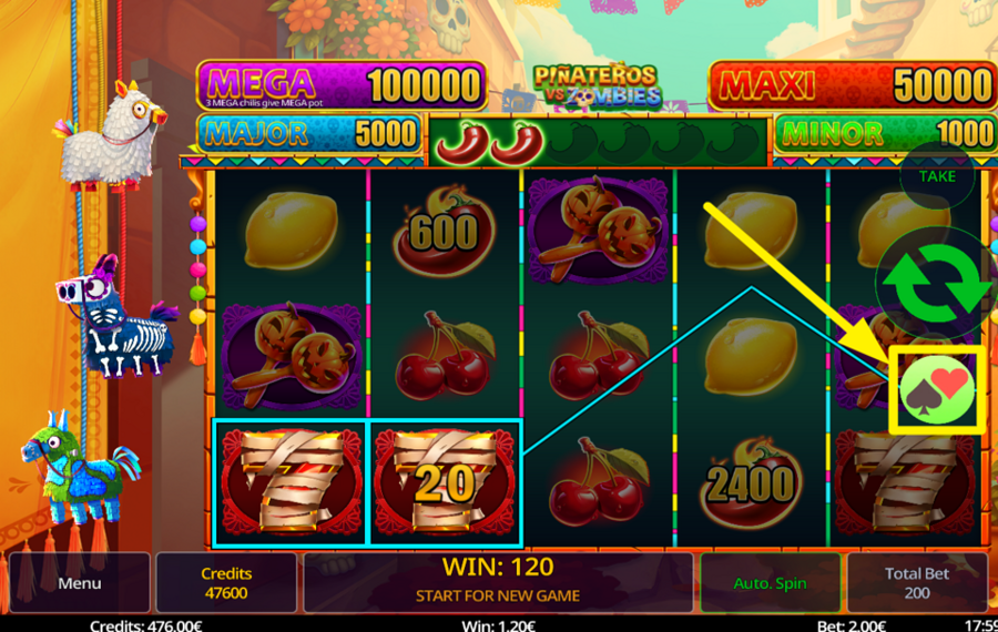 Pinateros Vs Zombies Испытайте свою удачу!
