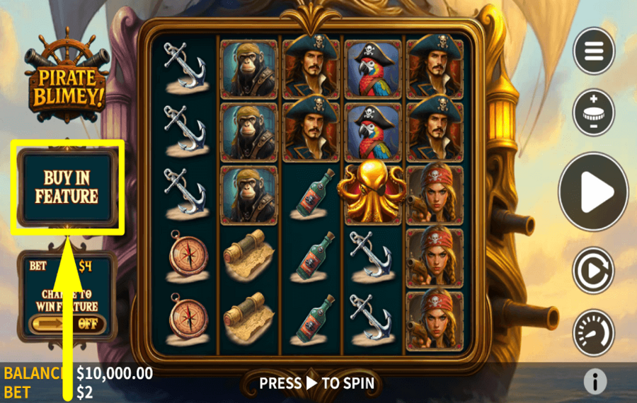 Pirate Blimey CLAIM THE BONUS.