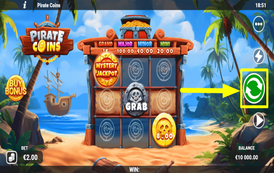 Pirate Coins ВРАЩАЙТЕСЬ, ЧТОБЫ ПОБЕДИТЬ.