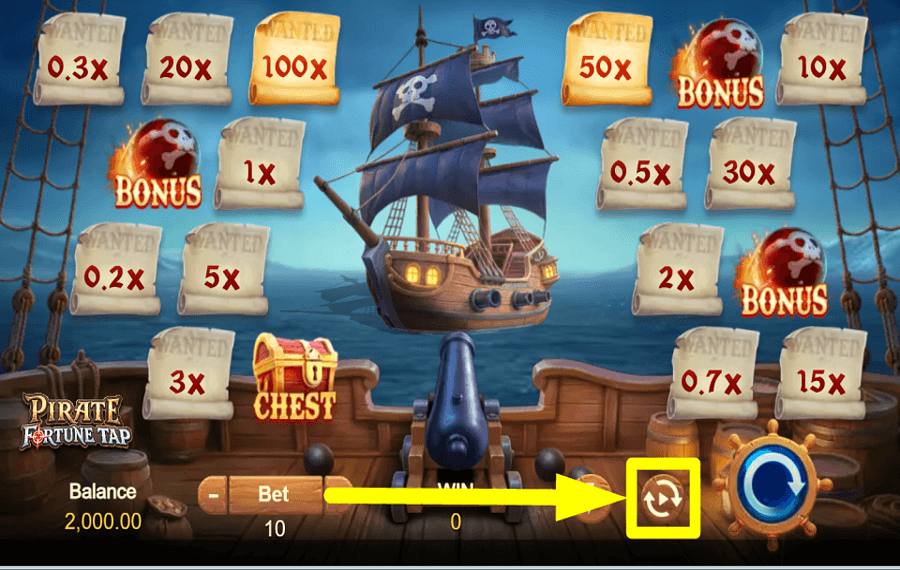 Pirate Fortune Tap ВКЛЮЧИТЬ АВТОВОСПРОИЗВЕДЕНИЕ.