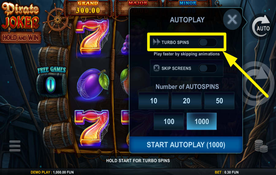 Pirate Joker Hold And Win УВЕЛИЧЬТЕ СКОРОСТЬ.