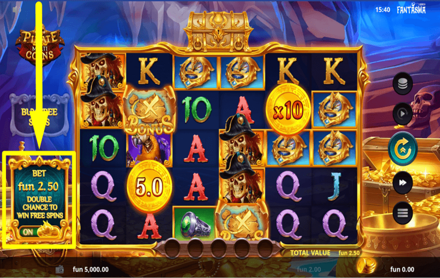 Pirate Multi Coins ПРАЗДНУЙТЕ ДВОЙНОЙ ШАНС.